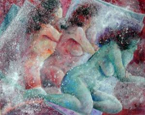 Voir le détail de cette oeuvre: Trois femmes nues en rouge